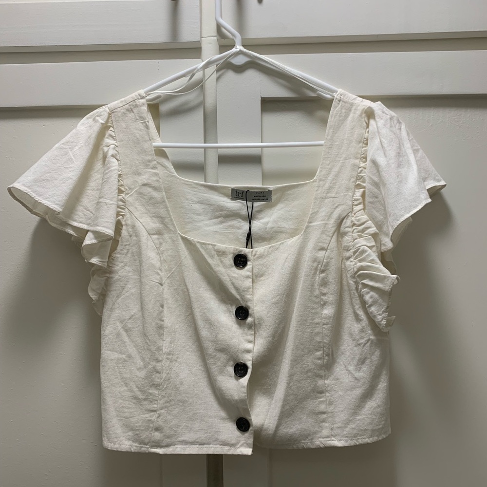 NWT Zara Button Down Top